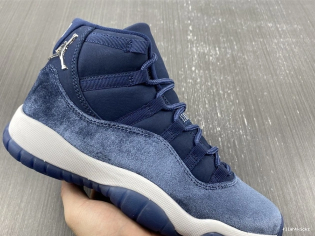Navy AR0715-441 Jordan Velvet Air 11 Midnight WMNS 0913